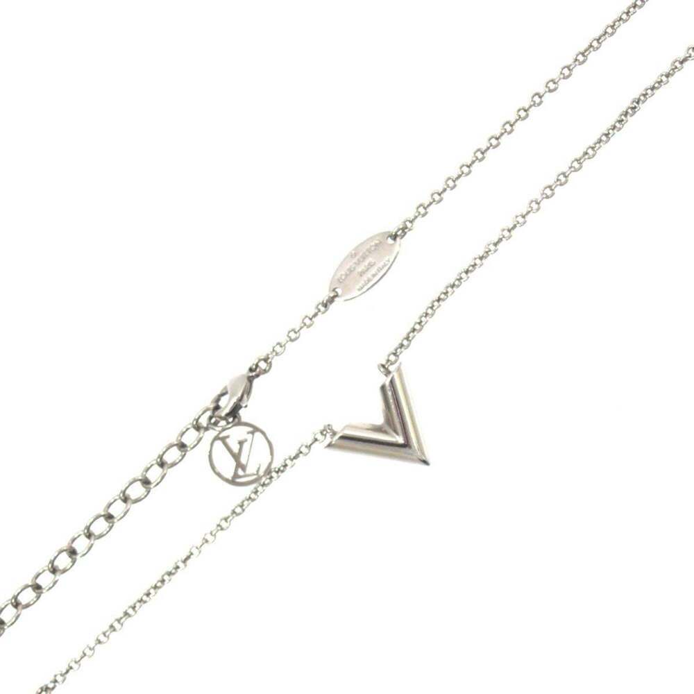 LOUIS VUITTON Silver Necklace - Picture 1 of 6